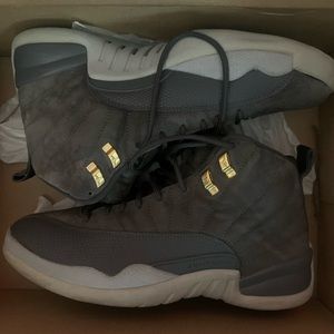 Wolf grey air Jordan 12s